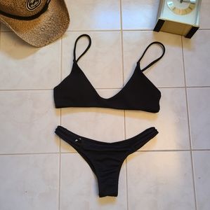 Victoria Secret black bikini cheeky